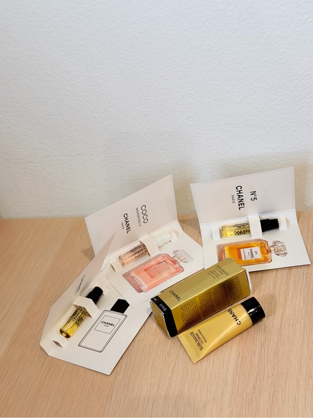 Chanel perfume/cream set sample